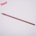 Translucent purple TRITAN straw with spiral texture and anti-slip buckle design - Light Coffee