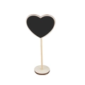 Mini heart-shaped wooden chalkboard with round base stand for weddings and parties - Heart Blackboard