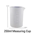 Translucent 250ml silicone measuring cup with precise markings for resin DIY - 250ml Measuring Cup