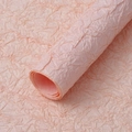 Light pink handmade textured stone pattern wrapping paper with aesthetic 3D crinkle effect - 60x60cm 5 Pieces/Pack / Champagne Pink