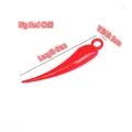 Macro detail of red chili DIY pendant made of glossy plastic with dimensions 6cm x 1cm - Large 6cm