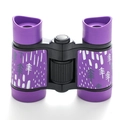 Children's purple educational binoculars with pine tree patterns and rubber grips - Purple