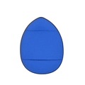 Blue drop-shaped finger powder puff for facial concealer with fine texture surface - Dark Blue (Bulk)
