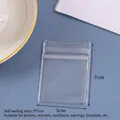Transparent PVC self-sealing jewelry bag 5x7cm for small earrings and accessories - 5*7cm/Double Layer 26 Silk