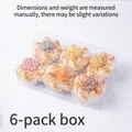 Set di 6 calamite da frigo a forma di cupcake e pane in finta carta PU realistica - Set da 6 pezzi di Pane per Insalata di Simulazione