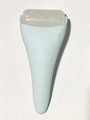 Light blue facial ice roller massager with transparent gel head for skincare - Blue Transparent