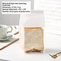 Small size white kraft bread bag with window for toast and bakery packaging 13x30cm - 13x30+11cm (50 Pieces/Pack) / White