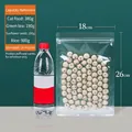 Frosted transparent self-sealing food bag, size 18x26cm with 16 silk thickness - Transparent / 18x26cm