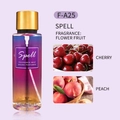 Spell Fragrance Mist with cherry and peach flower fruit scents in 250ml purple bottle - Cherry & Peach Scent / F-A25NEW!/250ml