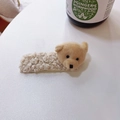 Cute plush brown bear hairband with cream beige curly fleece fabric texture for women - Hair Clip-Beige Bear