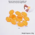 Accessoire DIY nuage translucide orange de 2 cm avec relief Angel-e pour slime - 1 Pièce / Orange Transparent