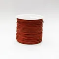 Reddish brown 0.8mm braided jade cord on a white spool for DIY handmade jewelry - Color 713 Coffee