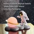 Astronaut planet night light with battery power and manual switch in gift box packaging - Gold B-Style Astronaut - Battery Version (No.10)