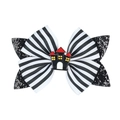 Halloween hair clip with glitter base and black castle ornament for girls - 7# Black Castle