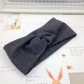 Fascia elastica in maglia per neonati e bambini in elegante tessuto a coste grigio scuro - grigio scuro