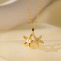 Collier Étoile De Mer En Perles 8132 En Or