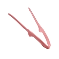 Pinzas de cocina de silicona rosa resistentes al calor con mango antideslizante - Rosa
