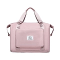 Bolsa de deporte rosa claro plegable con separación en seco y base extensible - Rosa Sakura