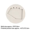 Molde de silicona con diseño de cartas de póker, picas, 6x6x0,8cm para decorar tartas - 1# (Cinco cartas de póker) / Gris