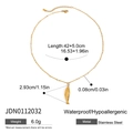 Specifiche tecniche per collana in acciaio inossidabile con dettagli su peso e misure - Collana con Ciondolo a Forma di Pesce Koi (JDN0112032)