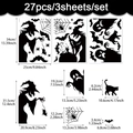 Spécifications de taille pour 27 stickers d'Halloween silhouettes de sorcières en PVC - Silhouette Noire Halloween (CT24Y10455T_T)
