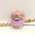 Roze en paarse kinderhonkbalpet met een schattig 3D-cartoonontwerp van een dinosaurus - Roze / 52cm (2-5 Jaar)
