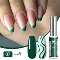 Deep green 3D nail art liner gel for UV/LED soak-off manicures in shade 07 - Green (07)
