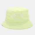 Pale yellow Swiftie Est. 1989 embroidered cotton bucket hat for summer sun protection - M (56-58cm) / Light Green