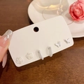 Three-pair set of white bow and rose stud earrings with S925 silver needles - White Butterfly Flower Style (A1530)