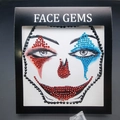 Face gems stickers in red blue and black for circus clown halloween makeup looks - ws021 Red Blue Classic Joker