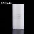 Candela bianca a colonna nordica con dimensioni 7x15 cm e cera di paraffina senza fumo - Candela a pilastro bianca extra grande