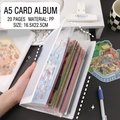 A5 frosted PP storage binder with 20 transparent sleeves for sticker collection - A5 Scenery Storage Album