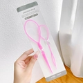 Pink two-piece hair styling tool set for girls on a white card board packaging - 18# Bright Pink Topsy Tail 2-Piece Set