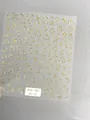 3D gold embossed nail stickers with cartoon bear, rabbit and heart patterns - Aha-9003 Gold Cartoon