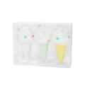 Three-piece macaron foam ice cream tree hanging decorations in a clear gift box - Ice Cream Style (3PCS Set)