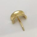 Minimalist golden metal ponytail hook with a semi-circle design for hair styling - Gold #11