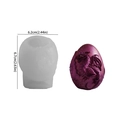 Relief dragon egg silicone mold with purple dragon scale candle result and dimensions - NO.4 Embossed Dragon Egg