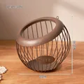 Brown matte iron wire coffee capsule holder basket with decorative COFFEE nameplate - Coffee Basket (No Stand)