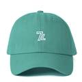 Tiffany blue baseball cap with white 7L embroidery and adjustable strap back - One Size / Lake Green