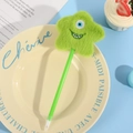 Green plush star monster gel pen with single eye on a pastel aesthetic background - Green One-Eyed Style (LYP6122) / Bullet-Shaped / Green