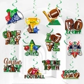 Decorazioni per feste di football americano con maglie da rugby e striscioni dei pali - Spirali Appese