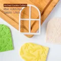 Arched window leaf mold 6.5x9.5cm for fondant and clay DIY baking and crafting - Arch Shape Cutter