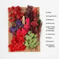 DIY dried flower set with hydrangea, eucalyptus, and mixed colorful preserved flowers - Flower Pack A4