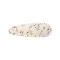 Pinza para el pelo BB de tela floral con diseño de flores rojas y hojas verdes - Estilo 1