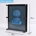 3D pin art toy clone sculpture impression board in extra large blue size for kids - Extra Large / Light Blue