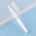 Portable clear plastic twist vacuum pen for liquid foundation and lip gloss dispensing - 3ml Silicone Type