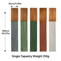 Bohemian wall hanging set with wood board and cotton tassels in five muted earthy tones - Combination Set