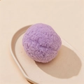 Soft purple plush ball cat toy made of durable fiber for teeth grinding and solo play - 3.8cm Single / Purple