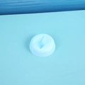 Hellblaue runde Basis für schwebende Schmuckschatullen mit quadratischer Nut - Hellblaue Basis