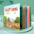 Educational animal themed quiet book for toddlers with interactive 3D animal puzzles - Animal Cognition